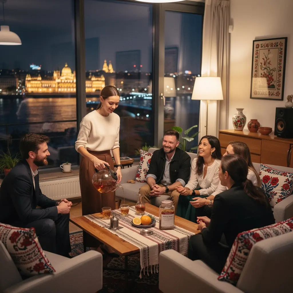 A tea készítése közben keveredő narancsvirág aroma illata.